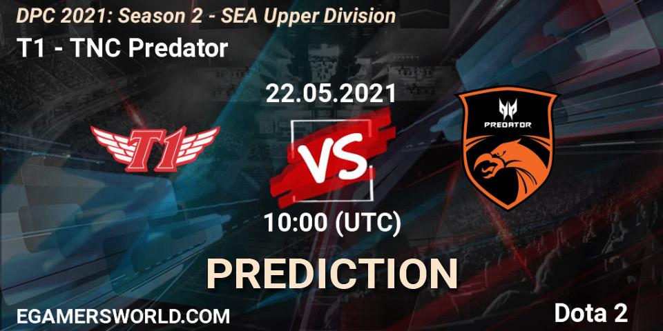 Pronósticos T1 - TNC Predator. 22.05.2021 at 09:37. DPC 2021: Season 2 - SEA Upper Division - Dota 2