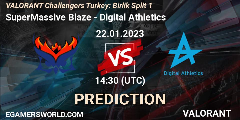 Pronósticos SuperMassive Blaze - Digital Athletics. 22.01.23. VALORANT Challengers 2023 Turkey: Birlik Split 1 - VALORANT