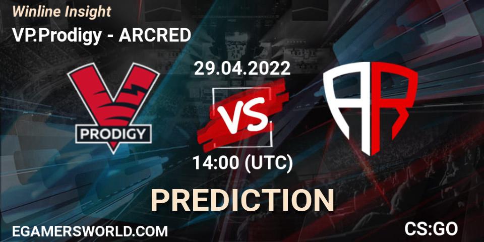 Pronósticos VP.Prodigy - ARCRED. 29.04.2022 at 14:00. Winline Insight - Counter-Strike (CS2)