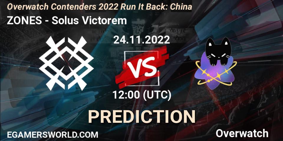 Pronósticos ZONES - Solus Victorem. 24.11.22. Overwatch Contenders 2022 Run It Back: China - Overwatch