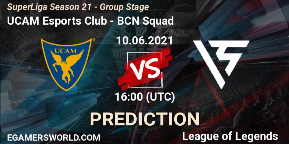 Pronósticos UCAM Esports Club - BCN Squad. 10.06.2021 at 16:00. SuperLiga Season 21 - Group Stage - LoL