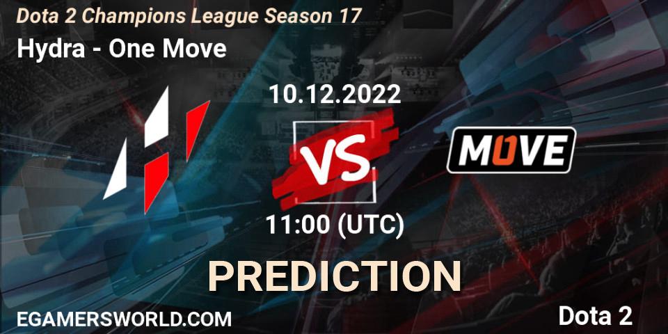 Pronósticos Hydra - One Move. 10.12.22. Dota 2 Champions League Season 17 - Dota 2