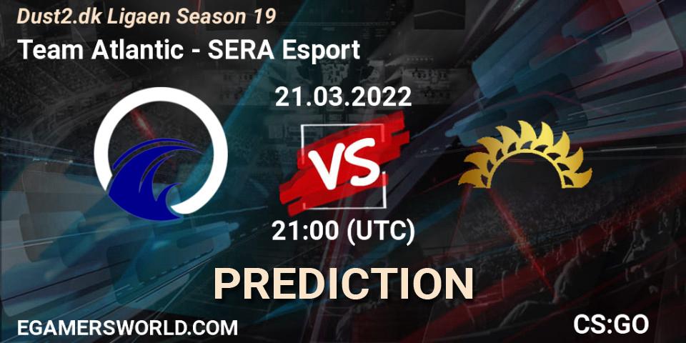 Pronósticos Team Atlantic - SERA Esport. 21.03.2022 at 21:00. Dust2.dk Ligaen Season 19 - Counter-Strike (CS2)
