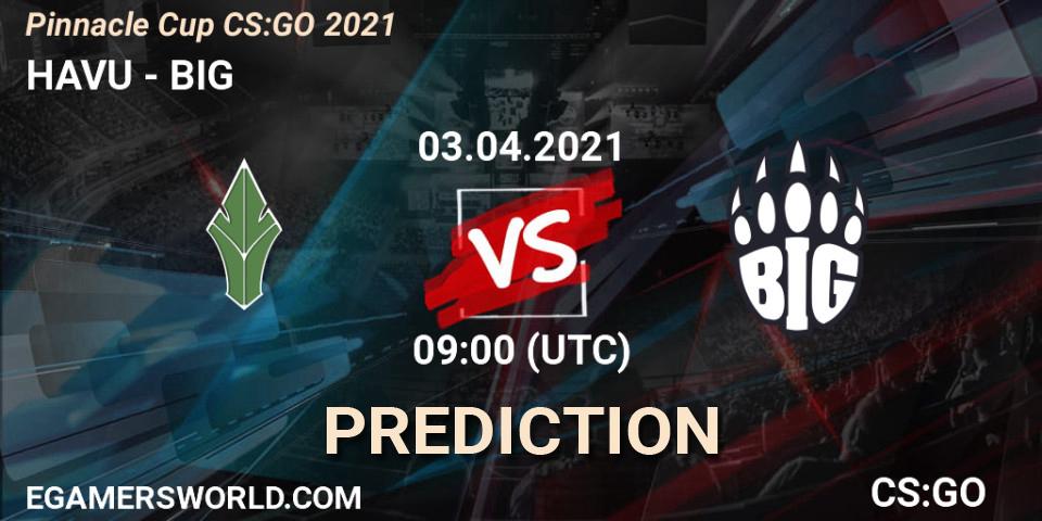 Pronósticos HAVU - BIG. 03.04.21. Pinnacle Cup #1 - CS2 (CS:GO)