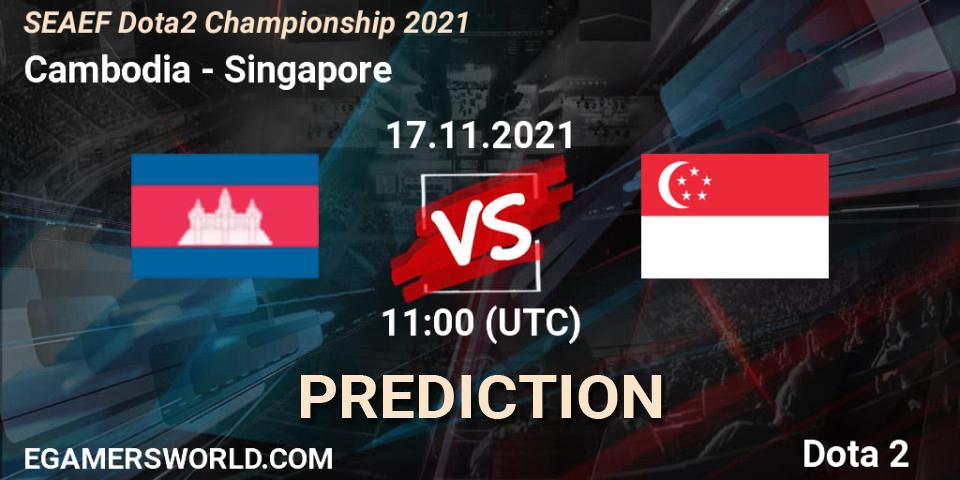 Pronósticos Team Cambodia - Team Singapore. 17.11.2021 at 11:56. SEAEF Dota2 Championship 2021 - Dota 2
