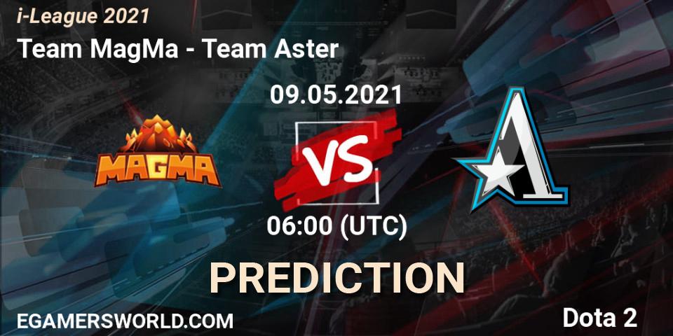 Pronósticos Team MagMa - Team Aster. 09.05.2021 at 05:58. i-League 2021 Season 1 - Dota 2