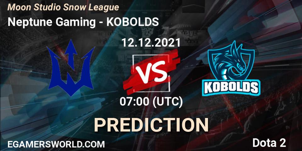 Pronósticos Neptune Gaming - KOBOLDS. 12.12.2021 at 07:06. Moon Studio Snow League - Dota 2