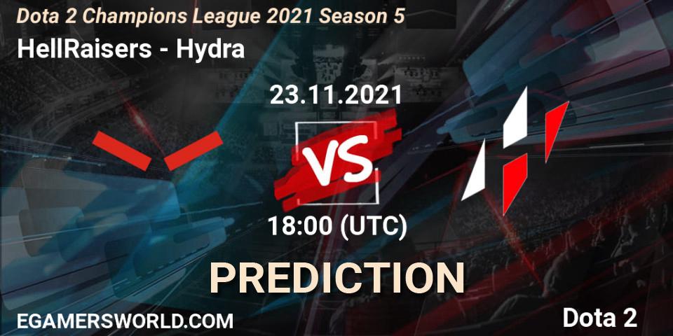 Pronósticos HellRaisers - Hydra. 23.11.21. Dota 2 Champions League 2021 Season 5 - Dota 2