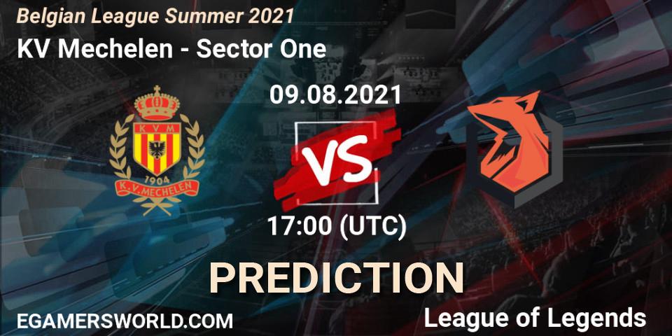 Pronósticos KV Mechelen - Sector One. 09.08.2021 at 17:00. Belgian League Summer 2021 - LoL