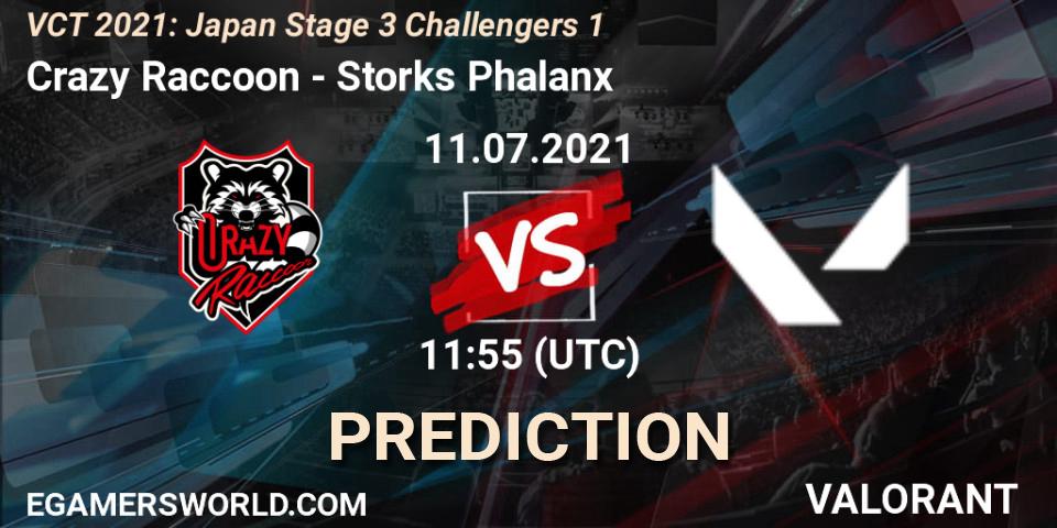 Pronósticos Crazy Raccoon - Storks Phalanx. 11.07.2021 at 12:30. VCT 2021: Japan Stage 3 Challengers 1 - VALORANT