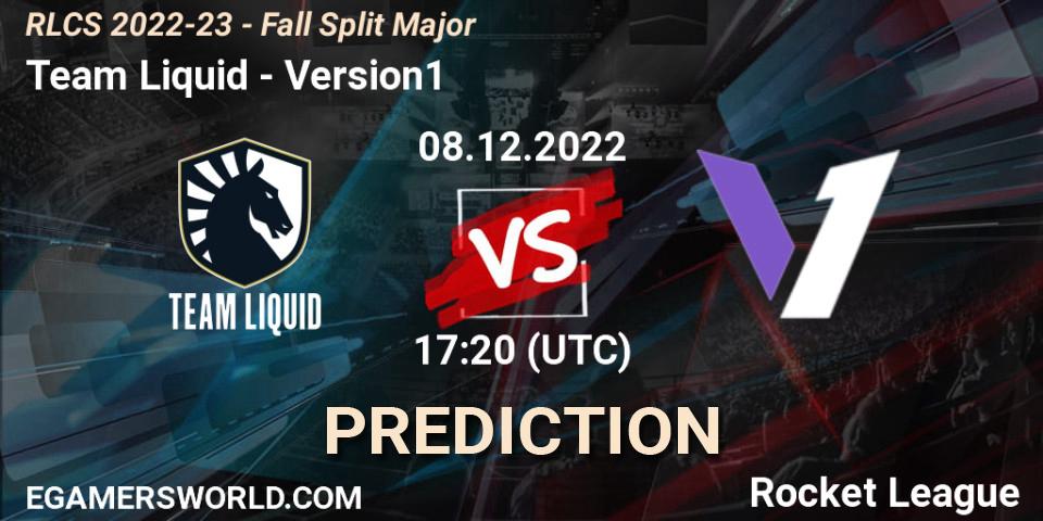 Pronósticos Team Liquid - Version1. 08.12.2022 at 17:20. RLCS 2022-23 - Fall Split Major - Rocket League
