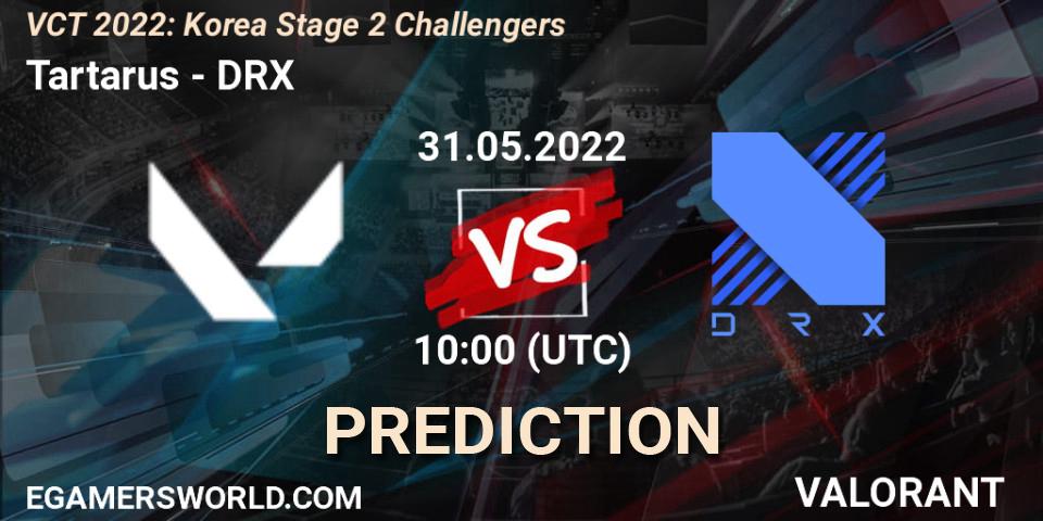 Pronósticos Tartarus - DRX. 31.05.2022 at 10:45. VCT 2022: Korea Stage 2 Challengers - VALORANT