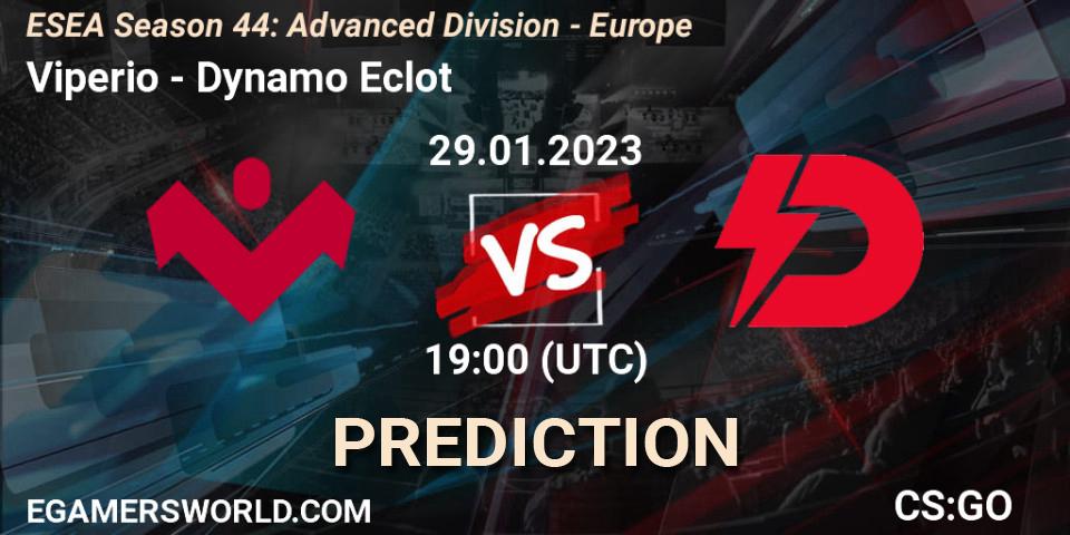 Pronósticos Viperio - Dynamo Eclot. 29.01.23. ESEA Season 44: Advanced Division - Europe - CS2 (CS:GO)