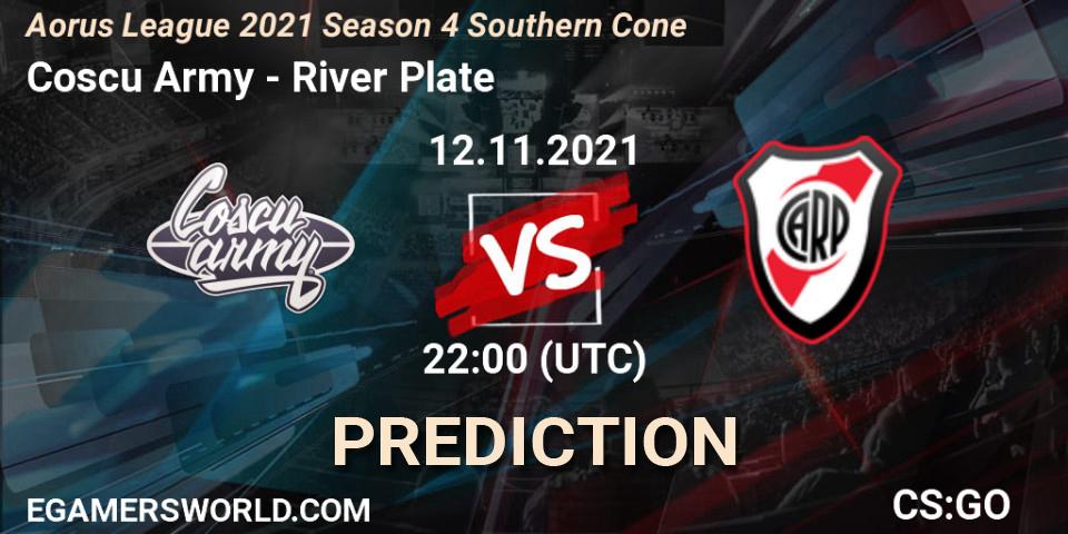 Pronósticos Coscu Army - River Plate. 12.11.21. Aorus League 2021 Season 4 Southern Cone - CS2 (CS:GO)