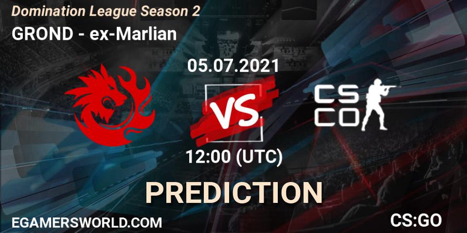 Pronósticos No Org - ex-Marlian. 05.07.2021 at 12:00. Domination League Season 2 - Counter-Strike (CS2)