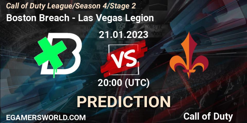 Pronósticos Boston Breach - Las Vegas Legion. 21.01.2023 at 20:00. Call of Duty League 2023: Stage 2 Major Qualifiers - Call of Duty