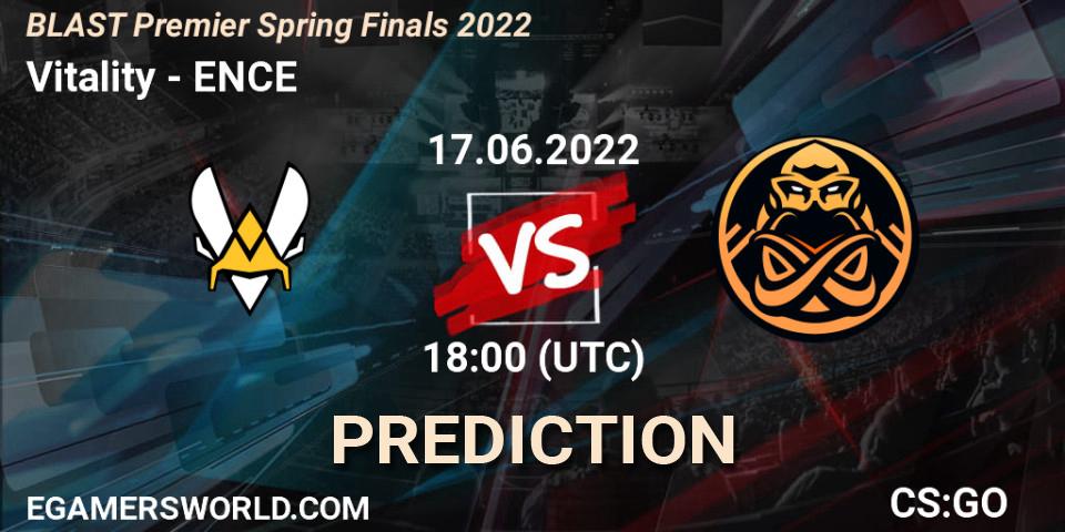 Pronósticos Vitality - ENCE. 17.06.22. BLAST Premier Spring Finals 2022 - CS2 (CS:GO)