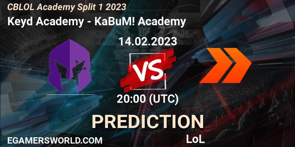 Pronósticos Keyd Academy - KaBuM! Academy. 14.02.23. CBLOL Academy Split 1 2023 - LoL