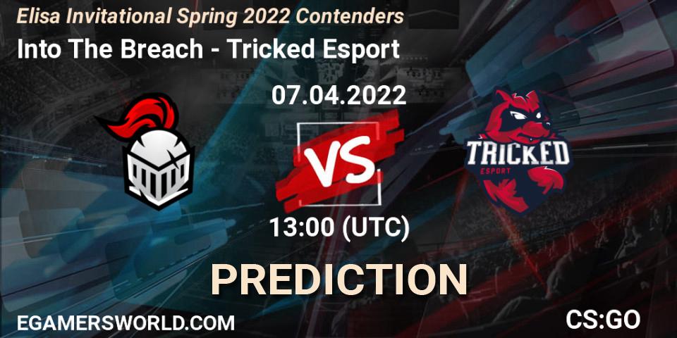 Pronósticos Into The Breach - Tricked Esport. 07.04.2022 at 13:10. Elisa Invitational Spring 2022 Contenders - Counter-Strike (CS2)