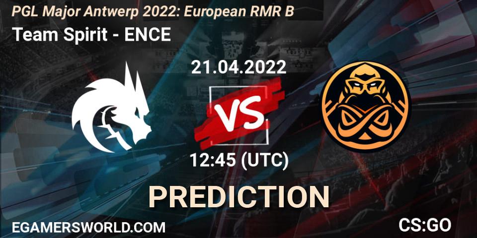 Pronósticos Team Spirit - ENCE. 21.04.22. PGL Major Antwerp 2022: European RMR B - CS2 (CS:GO)