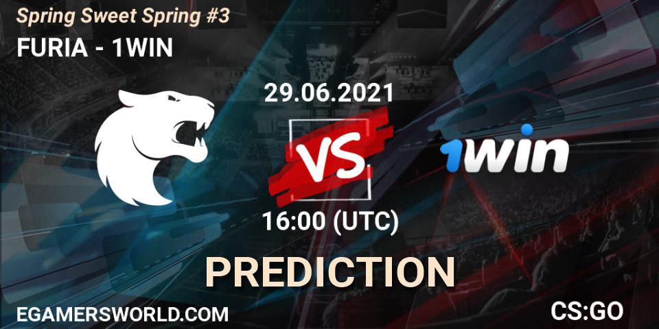 Pronósticos FURIA - 1WIN. 29.06.2021 at 16:10. Spring Sweet Spring #3 - Counter-Strike (CS2)