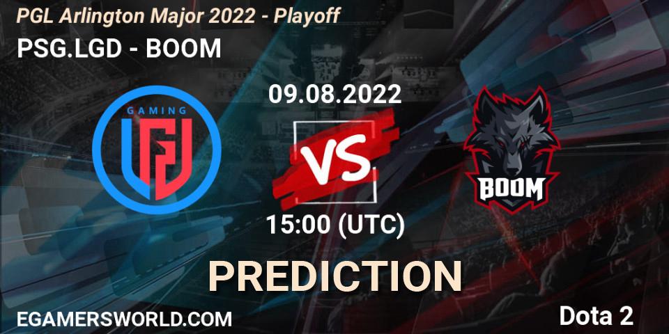 Pronósticos PSG.LGD - BOOM. 09.08.2022 at 15:01. PGL Arlington Major 2022 - Playoff - Dota 2