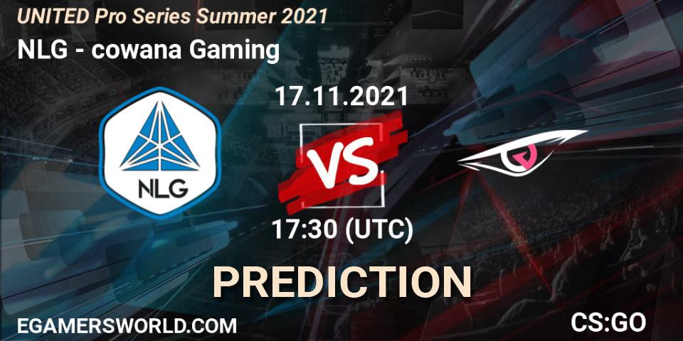 Pronósticos NLG - cowana Gaming. 17.11.2021 at 17:10. UNITED Pro Series Summer 2021 - Counter-Strike (CS2)