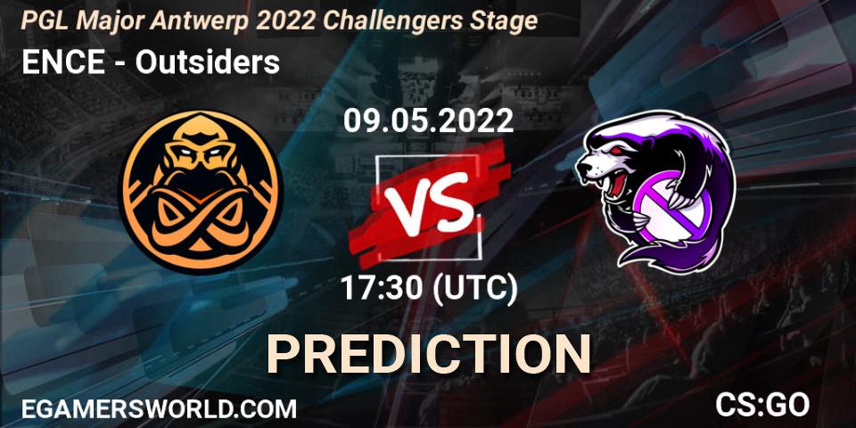 Pronósticos ENCE - Outsiders. 09.05.2022 at 18:10. PGL Major Antwerp 2022 Challengers Stage - Counter-Strike (CS2)