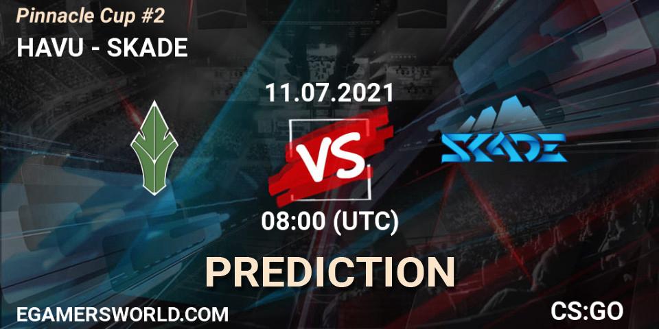 Pronósticos HAVU - SKADE. 11.07.2021 at 08:00. Pinnacle Cup #2 - Counter-Strike (CS2)