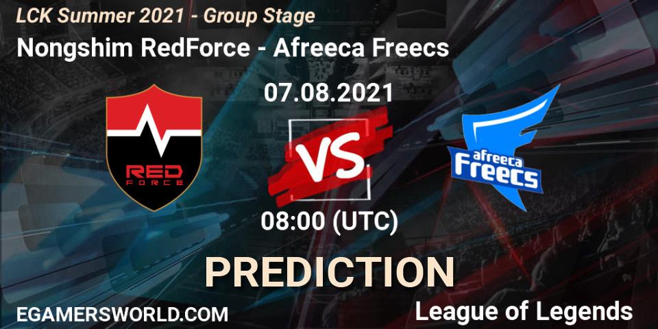 Pronósticos Nongshim RedForce - Afreeca Freecs. 07.08.2021 at 08:00. LCK Summer 2021 - Group Stage - LoL