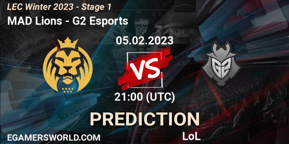 Pronósticos MAD Lions - G2 Esports. 06.02.2023 at 20:00. LEC Winter 2023 - Stage 1 - LoL