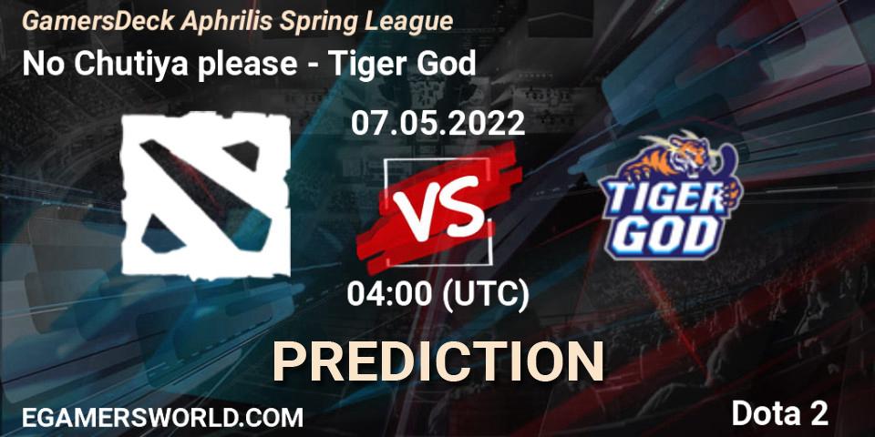 Pronósticos No Chutiya please - Tiger God. 07.05.22. GamersDeck Aphrilis Spring League - Dota 2