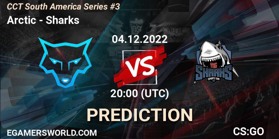 Pronósticos Arctic - Sharks. 04.12.2022 at 20:00. CCT South America Series #3 - Counter-Strike (CS2)