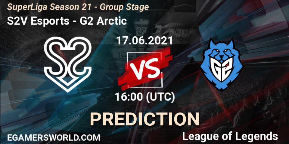 Pronósticos S2V Esports - G2 Arctic. 17.06.2021 at 16:00. SuperLiga Season 21 - Group Stage - LoL