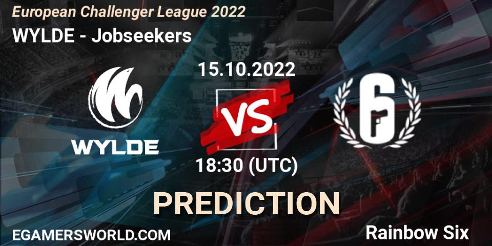 Pronósticos WYLDE - Jobseekers. 15.10.2022 at 18:30. European Challenger League 2022 - Rainbow Six