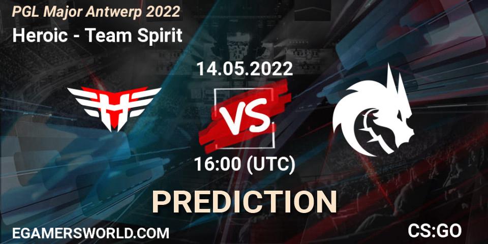 Pronósticos Heroic - Team Spirit. 14.05.22. PGL Major Antwerp 2022 - CS2 (CS:GO)