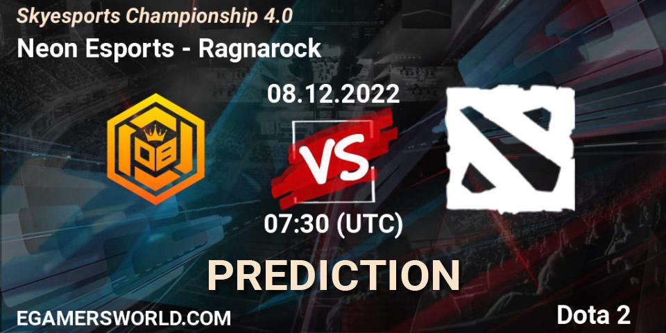 Pronósticos Neon Esports - Ragnarock. 08.12.22. Skyesports Championship 4.0 - Dota 2