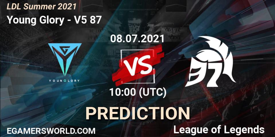 Pronósticos Young Glory - V5 87. 08.07.2021 at 10:00. LDL Summer 2021 - LoL