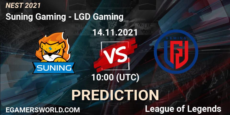 Pronósticos LGD Gaming - Suning Gaming. 14.11.21. NEST 2021 - LoL