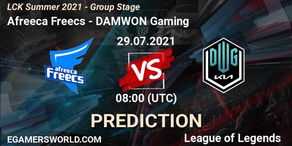 Pronósticos Afreeca Freecs - DAMWON Gaming. 29.07.21. LCK Summer 2021 - Group Stage - LoL