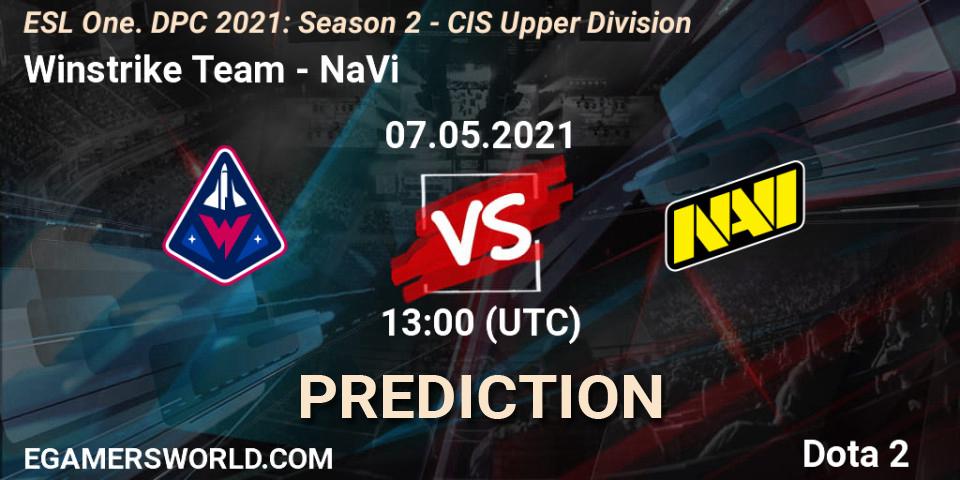 Pronósticos Winstrike Team - NaVi. 07.05.21. ESL One. DPC 2021: Season 2 - CIS Upper Division - Dota 2