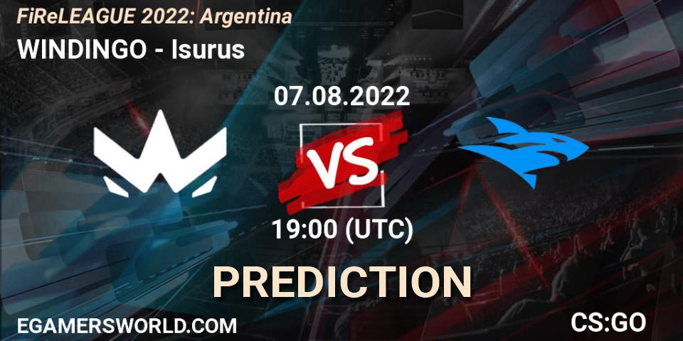 Pronósticos WINDINGO - Isurus. 07.08.22. FiReLEAGUE 2022: Argentina - CS2 (CS:GO)