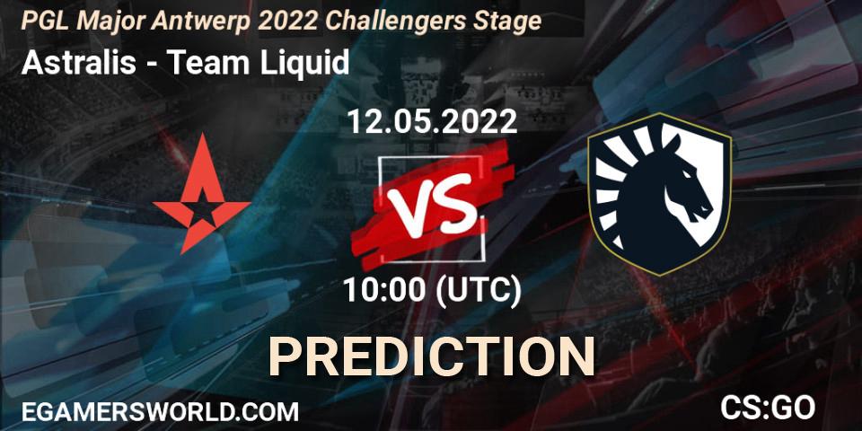 Pronósticos Astralis - Team Liquid. 12.05.22. PGL Major Antwerp 2022 Challengers Stage - CS2 (CS:GO)