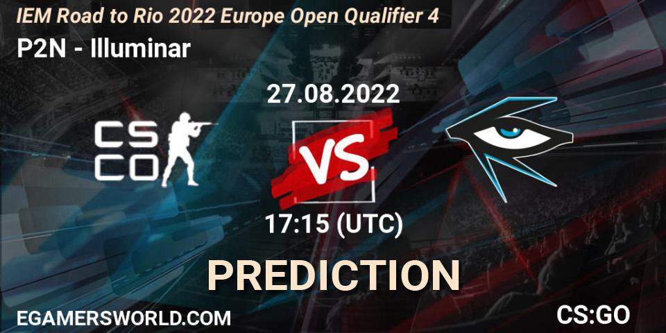 Pronósticos P2N - Illuminar. 27.08.2022 at 17:15. IEM Road to Rio 2022 Europe Open Qualifier 4 - Counter-Strike (CS2)