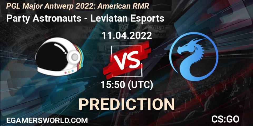 Pronósticos Party Astronauts - Leviatan Esports. 11.04.2022 at 15:50. PGL Major Antwerp 2022: American RMR - Counter-Strike (CS2)