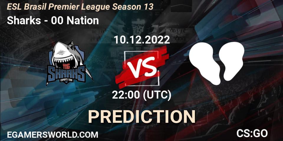Pronósticos Sharks - 00 Nation. 10.12.22. ESL Brasil Premier League Season 13 - CS2 (CS:GO)