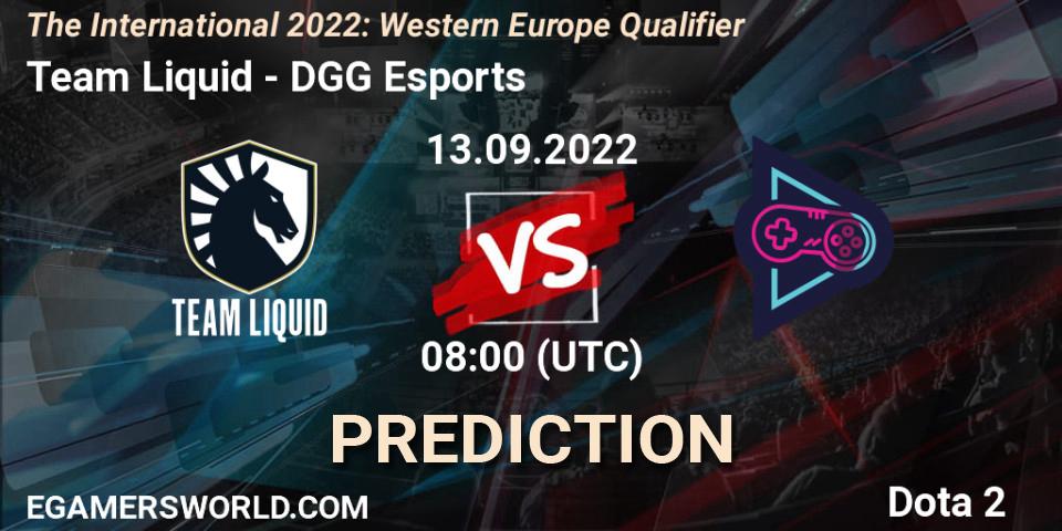 Pronósticos Team Liquid - DGG Esports. 13.09.2022 at 07:59. The International 2022: Western Europe Qualifier - Dota 2
