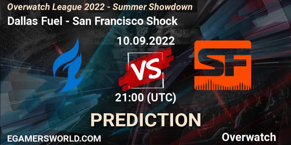 Pronósticos Dallas Fuel - San Francisco Shock. 10.09.2022 at 22:00. Overwatch League 2022 - Summer Showdown - Overwatch