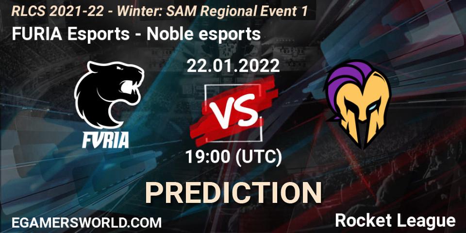 Pronósticos FURIA Esports - Noble esports. 22.01.22. RLCS 2021-22 - Winter: SAM Regional Event 1 - Rocket League