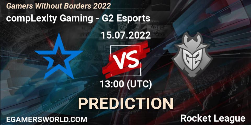 Pronósticos compLexity Gaming - G2 Esports. 15.07.22. Gamers Without Borders 2022 - Rocket League